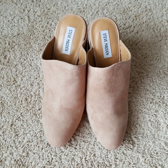 🚫SOLD🚫🔻📣SALE Nude chunky heel mules - Picture 2 of 8